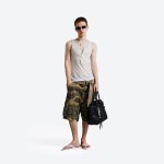 Camo Cargo Midi Shorts